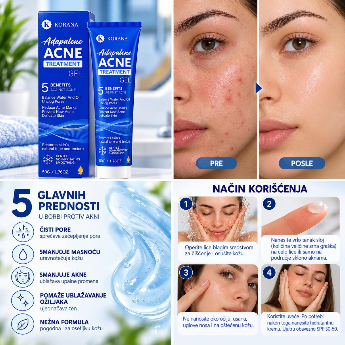 Adapalene Acne Treatment Gel