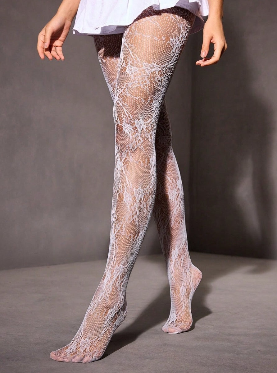 Mrežaste Čarape „Luxe Lace“ – Elegancija koja privlači poglede  1+1 Gratis