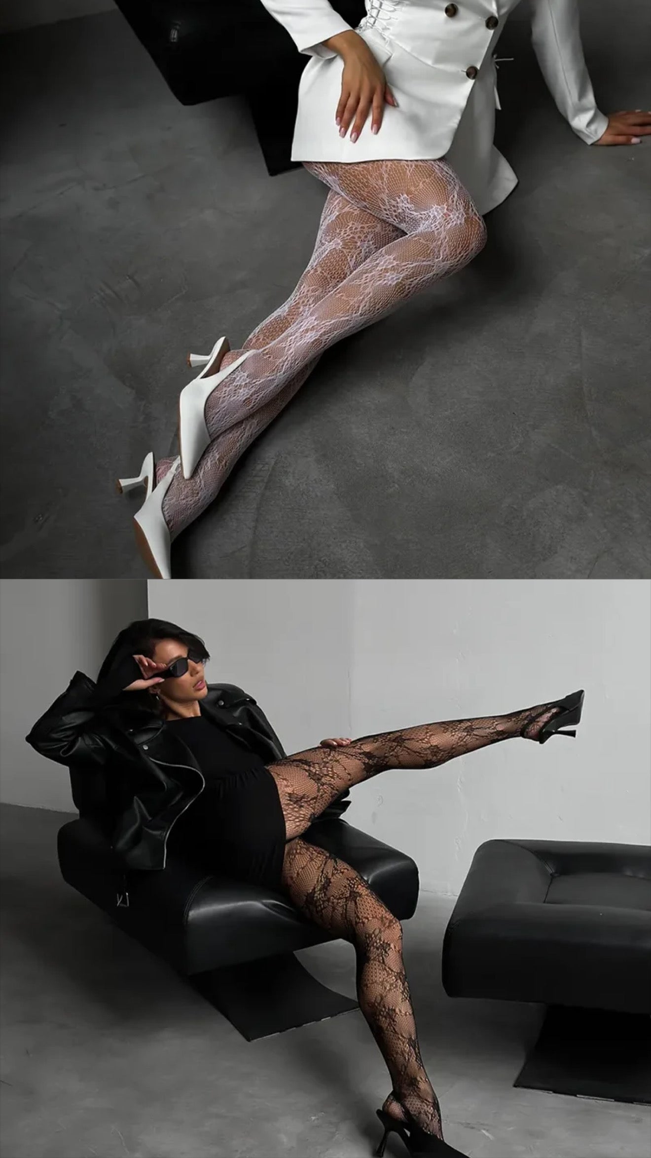 Mrežaste Čarape „Luxe Lace“ – Elegancija koja privlači poglede  1+1 Gratis