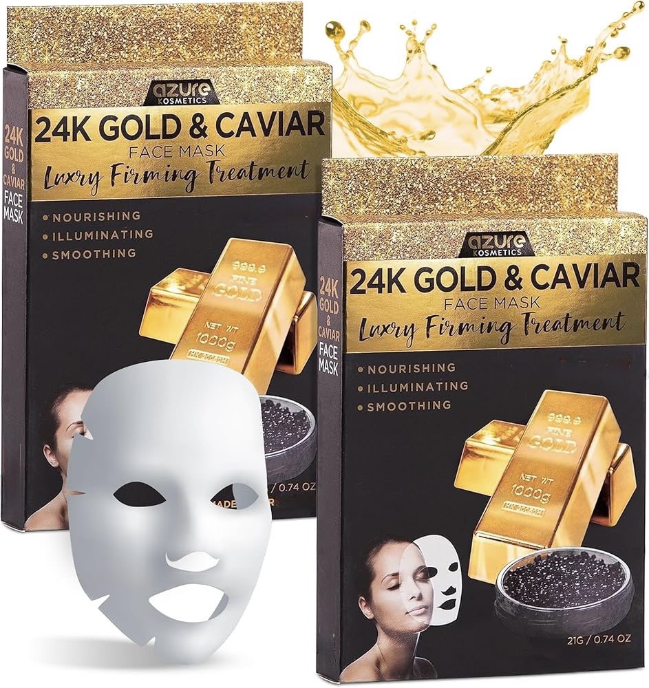Kaliya Beauty – 24K GOLD Cleansing + GOLD & CAVIAR – Luksuzna maska