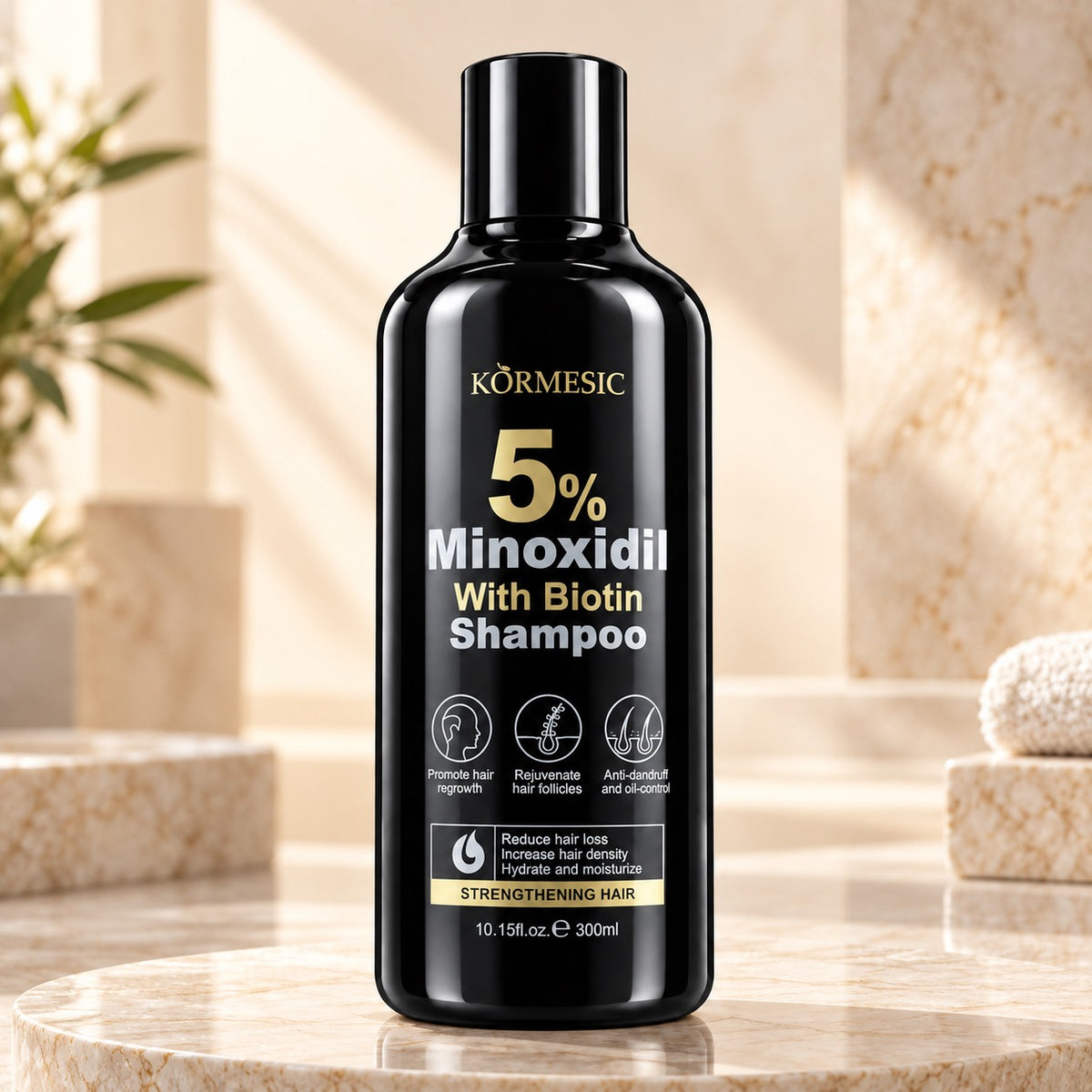 KORMESIC 5% Minoxidil + Biotin šampon